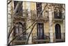 Small Apartments with Patios are a Common Sight in Downtown Barcelona, Spain-Paul Dymond-Mounted Photographic Print