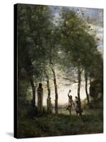 Small Bacchanale, 1874-Jean-Baptiste-Camille Corot-Stretched Canvas