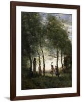 Small Bacchanale, 1874-Jean-Baptiste-Camille Corot-Framed Giclee Print