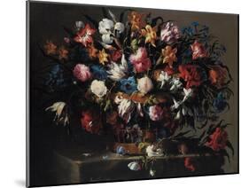 Small Basket of Flowers, 1671-Juan de Arellano-Mounted Giclee Print