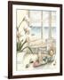 Small Beach House View I-Megan Meagher-Framed Art Print