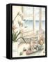 Small Beach House View I-Megan Meagher-Framed Stretched Canvas