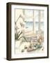 Small Beach House View I-Megan Meagher-Framed Art Print