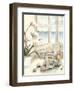 Small Beach House View I-Megan Meagher-Framed Art Print