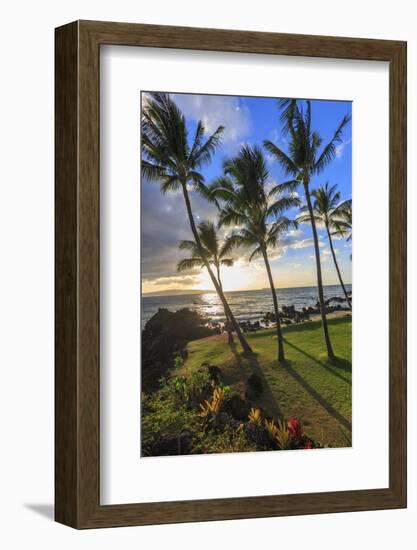 Small beach in Makena area, Maui, Hawaii, USA-Stuart Westmorland-Framed Photographic Print