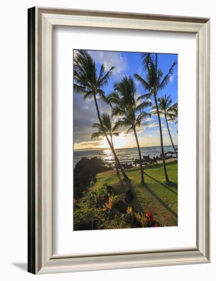 Small beach in Makena area, Maui, Hawaii, USA-Stuart Westmorland-Framed Photographic Print