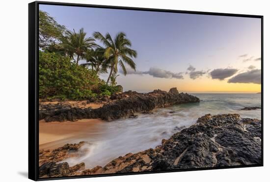 Small beach in Makena area, Maui, Hawaii, USA-Stuart Westmorland-Framed Stretched Canvas