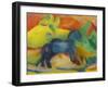 Small Blue Horse 1912-Franz Marc-Framed Giclee Print