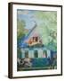 Small Blue House, 1920-Boris Michaylovich Kustodiev-Framed Giclee Print