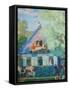 Small Blue House, 1920-Boris Michaylovich Kustodiev-Framed Stretched Canvas