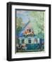 Small Blue House, 1920-Boris Michaylovich Kustodiev-Framed Giclee Print