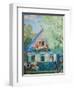 Small Blue House, 1920-Boris Michaylovich Kustodiev-Framed Giclee Print