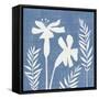 Small Blue Linen II-Megan Meagher-Framed Stretched Canvas