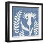 Small Blue Linen III-Megan Meagher-Framed Art Print