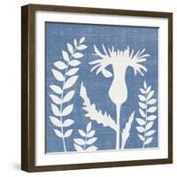 Small Blue Linen III-Megan Meagher-Framed Art Print