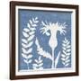 Small Blue Linen III-Megan Meagher-Framed Art Print