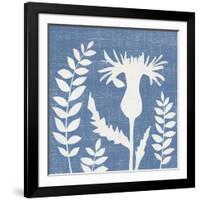 Small Blue Linen III-Megan Meagher-Framed Art Print