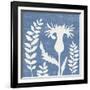 Small Blue Linen III-Megan Meagher-Framed Art Print