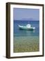 Small Boat Anchored Offshore, the Island of Atokos Visible on Horizon, Kioni-Ruth Tomlinson-Framed Photographic Print