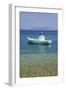 Small Boat Anchored Offshore, the Island of Atokos Visible on Horizon, Kioni-Ruth Tomlinson-Framed Photographic Print