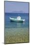 Small Boat Anchored Offshore, the Island of Atokos Visible on Horizon, Kioni-Ruth Tomlinson-Mounted Photographic Print