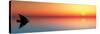 Small Boat and  Sunset  Sky-rocksuzi-Stretched Canvas