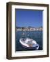 Small Boat in Harbour on Poros, Saronic Islands, Greek Islands, Greece, Europe-Lightfoot Jeremy-Framed Photographic Print