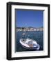 Small Boat in Harbour on Poros, Saronic Islands, Greek Islands, Greece, Europe-Lightfoot Jeremy-Framed Photographic Print