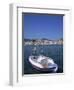 Small Boat in Harbour on Poros, Saronic Islands, Greek Islands, Greece, Europe-Lightfoot Jeremy-Framed Photographic Print