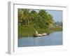 Small Boat on the Backwaters, Allepey, Kerala, India, Asia-Tuul-Framed Photographic Print