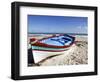 Small Boat on Tourist Beach the Mediterranean Sea, Djerba Island, Tunisia, North Africa, Africa-Dallas & John Heaton-Framed Photographic Print