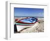 Small Boat on Tourist Beach the Mediterranean Sea, Djerba Island, Tunisia, North Africa, Africa-Dallas & John Heaton-Framed Photographic Print