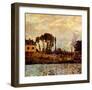 Small Boat on Water-Claude Monet-Framed Giclee Print