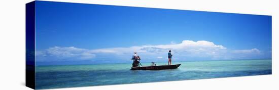 Small Boat Tarpon Fishing, Islamorada, Florida, USA-null-Stretched Canvas