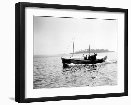 Small Boat Underway-Asahel Curtis-Framed Giclee Print