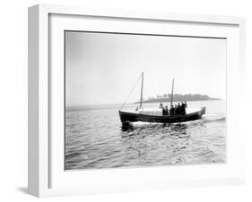 Small Boat Underway-Asahel Curtis-Framed Giclee Print