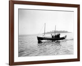 Small Boat Underway-Asahel Curtis-Framed Giclee Print