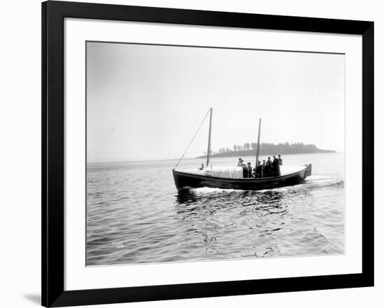 Small Boat Underway-Asahel Curtis-Framed Giclee Print