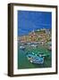 Small Boats at Anchor in Harbor, Portovenere, La Spezia, Italy-Terry Eggers-Framed Photographic Print