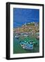 Small Boats at Anchor in Harbor, Portovenere, La Spezia, Italy-Terry Eggers-Framed Photographic Print
