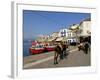 Small Boats in the Harbour of the Island of Hydra, Greek Islands, Greece, Europe-null-Framed Photographic Print