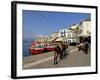 Small Boats in the Harbour of the Island of Hydra, Greek Islands, Greece, Europe-null-Framed Photographic Print