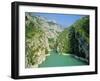 Small Boats in the River, Grand Canyon Du Verdon, Alpes-De-Haute Provence, Provence, France-Ruth Tomlinson-Framed Photographic Print