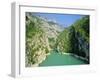 Small Boats in the River, Grand Canyon Du Verdon, Alpes-De-Haute Provence, Provence, France-Ruth Tomlinson-Framed Photographic Print