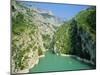 Small Boats in the River, Grand Canyon Du Verdon, Alpes-De-Haute Provence, Provence, France-Ruth Tomlinson-Mounted Photographic Print