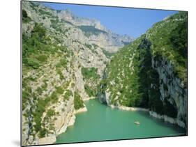 Small Boats in the River, Grand Canyon Du Verdon, Alpes-De-Haute Provence, Provence, France-Ruth Tomlinson-Mounted Photographic Print