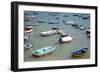 Small Boats in the Sea in Spain-Felipe Rodriguez-Framed Photographic Print