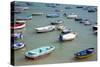 Small Boats in the Sea in Spain-Felipe Rodriguez-Stretched Canvas