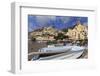 Small Boats on Beach, Positano, Costiera Amalfitana (Amalfi Coast), Campania, Italy-Eleanor Scriven-Framed Photographic Print