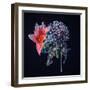 Small Bouquet, 2018 (Collage on canvas)-Teis Albers-Framed Giclee Print